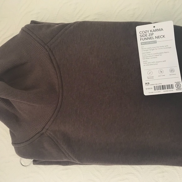 Athleta Women's Cozy Karma Side Zip Funnel Neck - Picture 2 of 3
